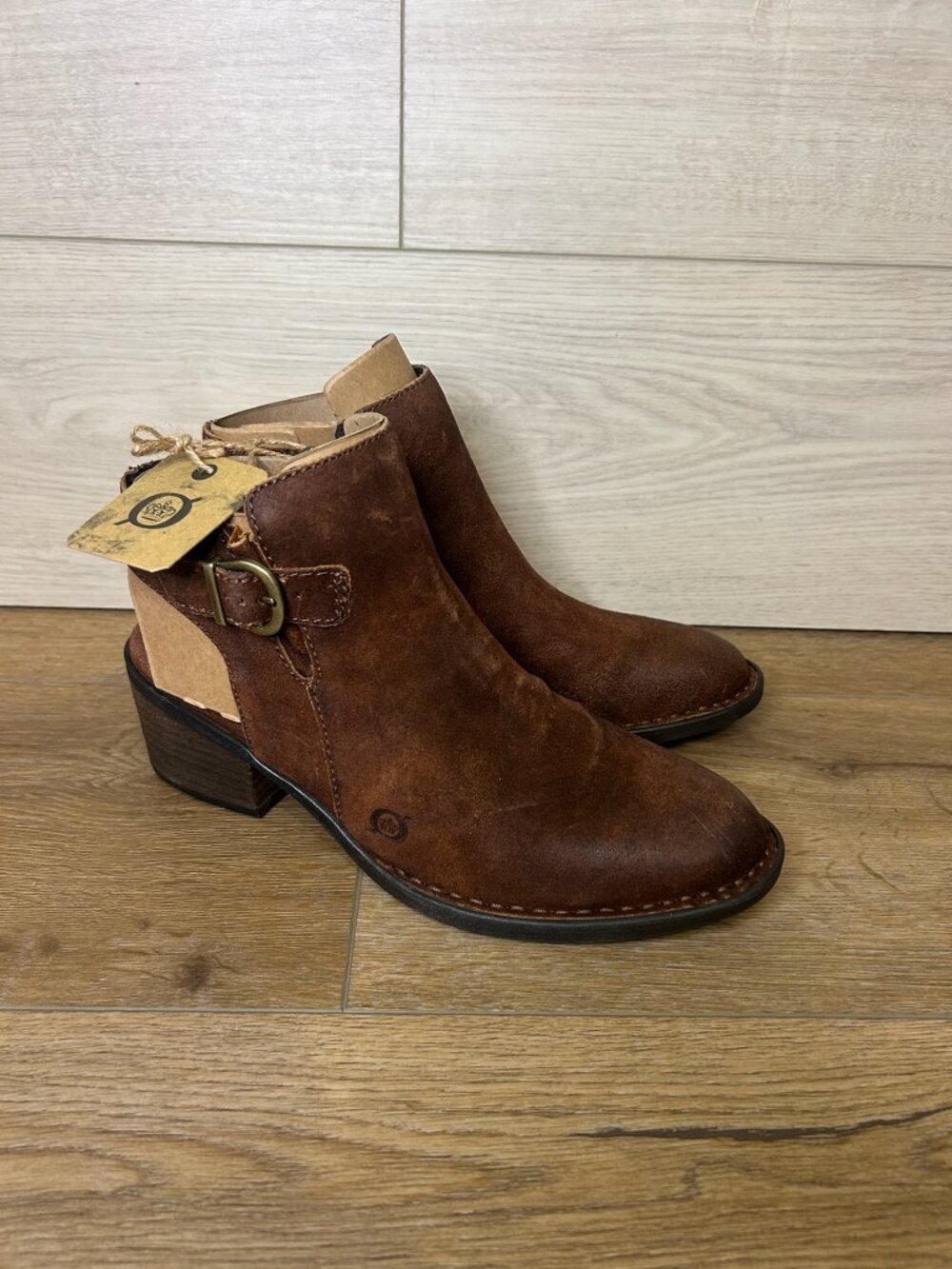 B.O.C Womens Magrit Leather Almond Toe Ankle Fashion Boots Rust NWT 6.5M
